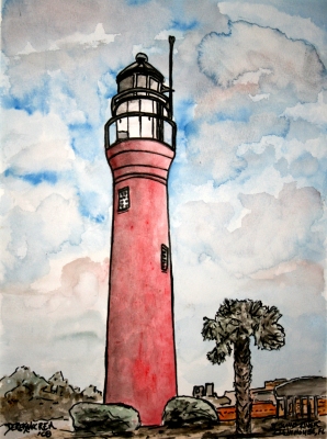 lighthouse painting